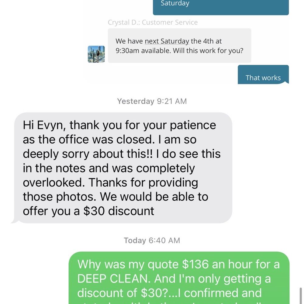 Citrus Fresh Housekeeping - Acknowledging that they did not deliver on service promised and only offering $30 off - Home Cleaning Near Me - Redondo Beach, California Citrus Fresh Housekeeping - Acknowledging that they did not deliver on service promised and only offering $30 off - Home Cleaning Near Me - Redondo Beach, California