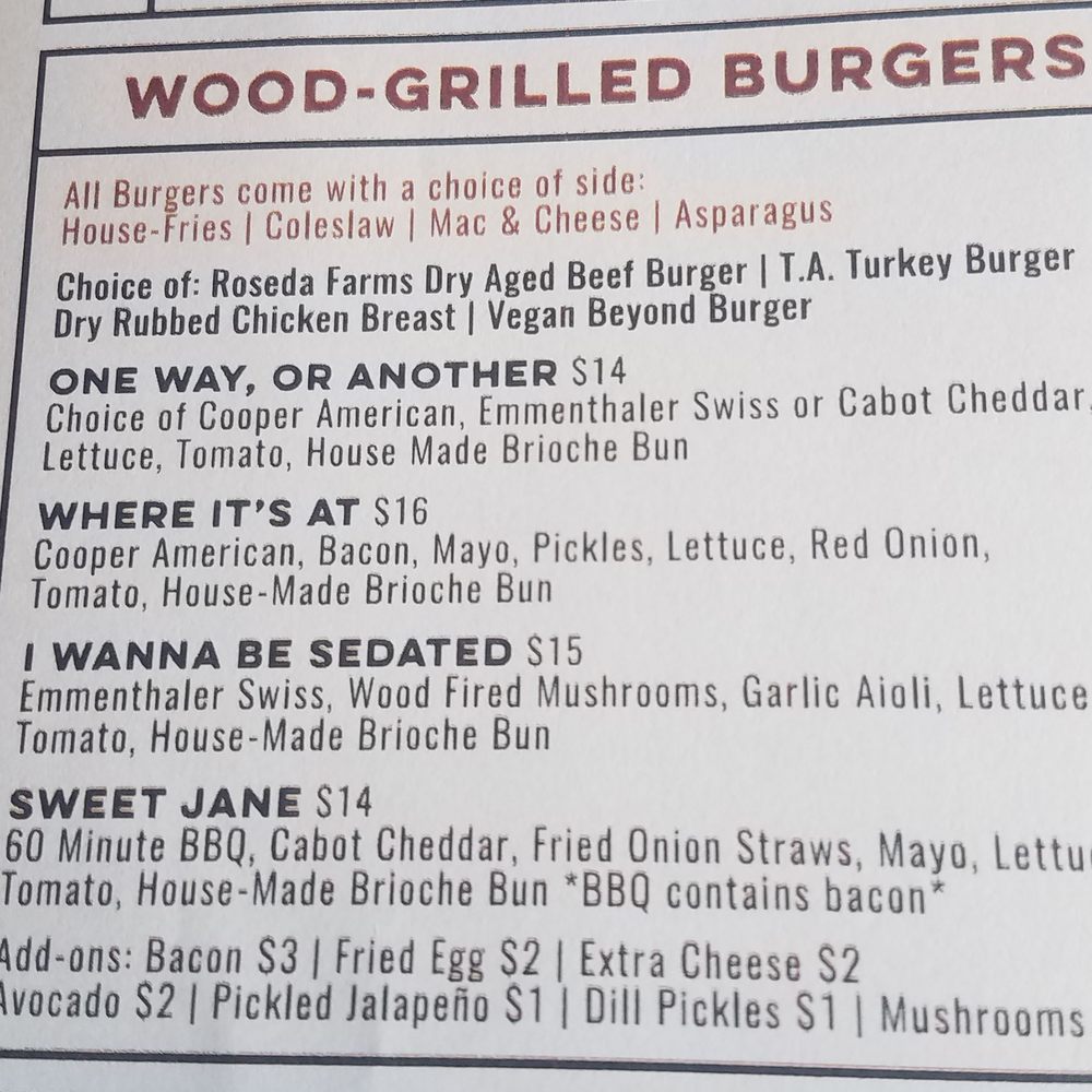 Dogfish Head Brewings & Eats - Burgers named after rock songs. Love the New Wave nods to Blondie, Beck, the Ramones, and Lou Reed - American Near Me - Rehoboth Beach, Delaware Dogfish Head Brewings & Eats - Burgers named after rock songs. Love the New Wave nods to Blondie, Beck, the Ramones, and Lou Reed - American Near Me - Rehoboth Beach, Delaware