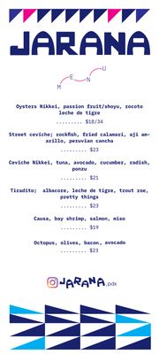 Menu photo 2 Jarana Portland, OR Menu photo 2 Jarana Portland, OR