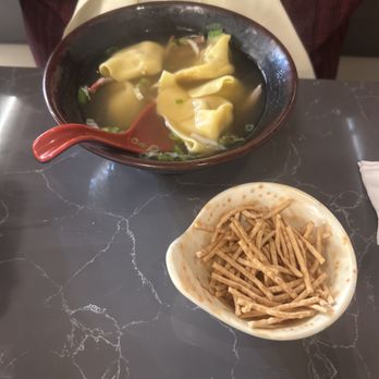 Imperial Dynasty - Wonton soup with some crunchy noodles. - Chinese Near Me - Mahwah, New Jersey Imperial Dynasty - Wonton soup with some crunchy noodles. - Chinese Near Me - Mahwah, New Jersey
