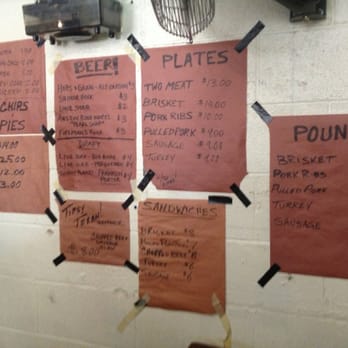 Franklin Barbecue - The menu - Barbeque Near Me - Austin, Texas