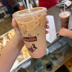 Wally Beanz - raspberry oatmilk latte
