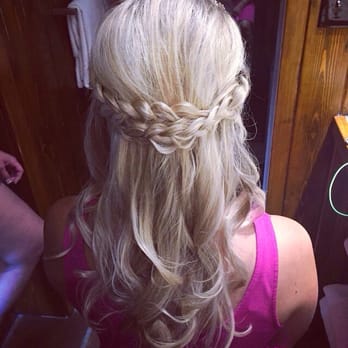 Acapello Salons - My wedding hair- compliments to Jade Woods! - Hair Salons Near Me - Scarborough, Maine