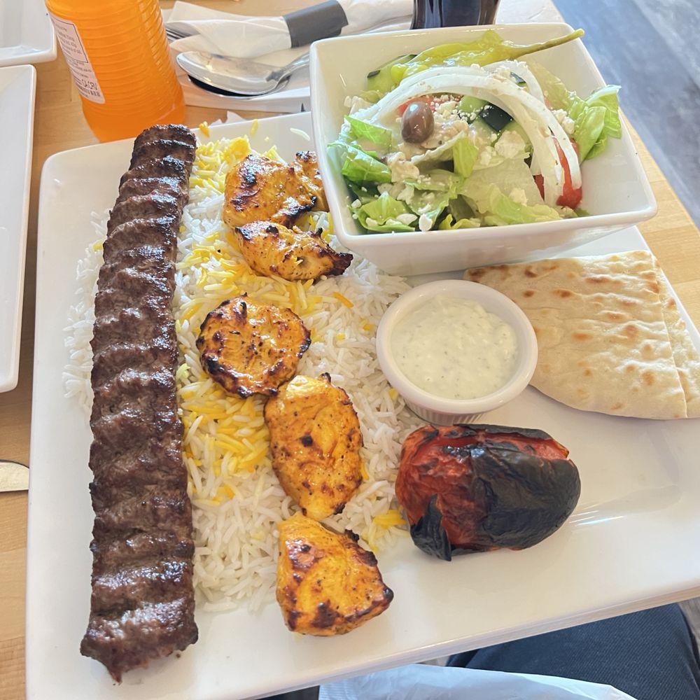 Kabob Korner - Vaziri Platter - Mediterranean Near Me - Lynnwood, Washington Kabob Korner - Vaziri Platter - Mediterranean Near Me - Lynnwood, Washington