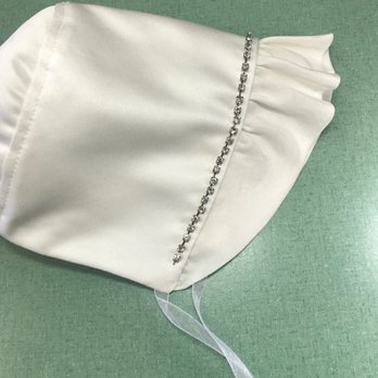Seams To Me - The bonnet decor also from the straps of my wedding gown - Sewing & Alterations Near Me - San Diego, California Seams To Me - The bonnet decor also from the straps of my wedding gown - Sewing & Alterations Near Me - San Diego, California