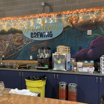 Pontoon Brewing - a mural on the wall - Breweries Near Me - Sandy Springs, Georgia