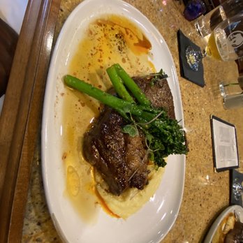 The Whistling Grizzly - Perfectly prepared Ribeye with Puréed mashed potatoes and Broccoli(YES BROCCOLI COOKED PERFECTLY) - American Near Me - Jackson, Wyoming The Whistling Grizzly - Perfectly prepared Ribeye with Puréed mashed potatoes and Broccoli(YES BROCCOLI COOKED PERFECTLY) - American Near Me - Jackson, Wyoming