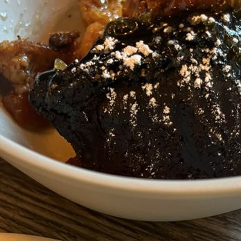 Hook & Vine - Kitchen and Bar - Bread pudding.  Unfortunately, the crust was burnt, and the inside edible portion was cold - Seafood Near Me - North Beach, Maryland