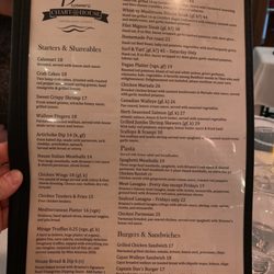 The Chart House - Menu