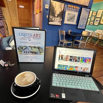 Liquid Art Restaurant - Great WiFi and warm welcoming staff - Coffee & Tea Near Me - Killington, Vermont