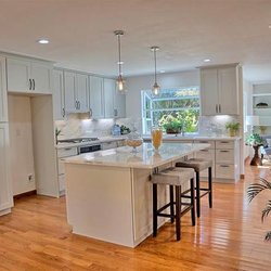 Robert the Handyman - Complete kitchen remodel with large marble island by Robert and his team.