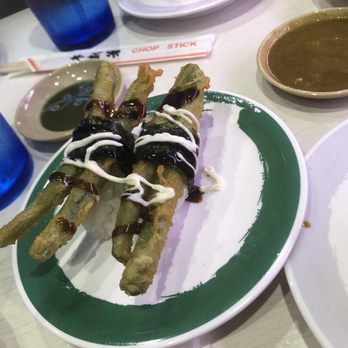 Genki Sushi - Green bean nigiri. Must try - Japanese Near Me - Aiea, Hawaii Genki Sushi - Green bean nigiri. Must try - Japanese Near Me - Aiea, Hawaii