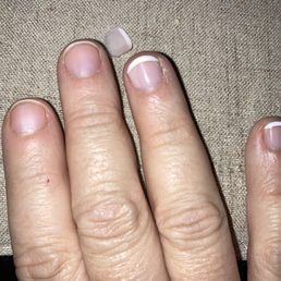 Nail polish came off 2 days after getting painted with what was supposed to be gel nails. Nail polish came off 2 days after getting painted with what was supposed to be gel nails.
