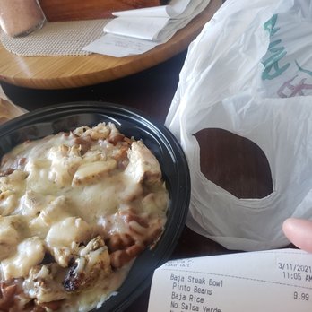 Baja Fresh - Baja Chicken bowl - Mexican Near Me - Bakersfield, California