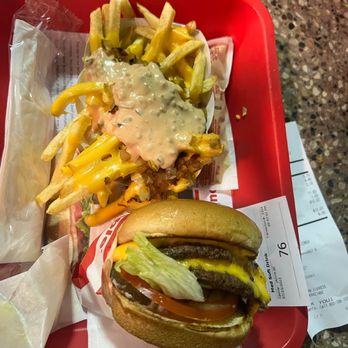 In-N-Out Burger - Double double animal style and animal style fries - American Near Me - Ontario, California In-N-Out Burger - Double double animal style and animal style fries - American Near Me - Ontario, California