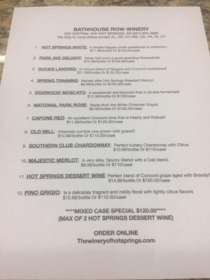 Bath House Row Winery by null