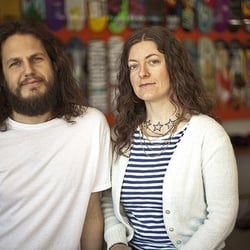 Sky High Skateboardshop & Gallery - Owners, Aaron Polansky & Faythe Levine