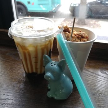 Lulu Cafe - Popcorn chicken and the Milky Way drink - Coffee & Tea Near Me - Philadelphia, Pennsylvania Lulu Cafe - Popcorn chicken and the Milky Way drink - Coffee & Tea Near Me - Philadelphia, Pennsylvania