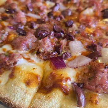 PJ's Pizza - Sausage onion olive - Pizza Near Me - San Mateo, California PJ's Pizza - Sausage onion olive - Pizza Near Me - San Mateo, California