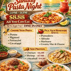 SUNDAY'S Pasta Night