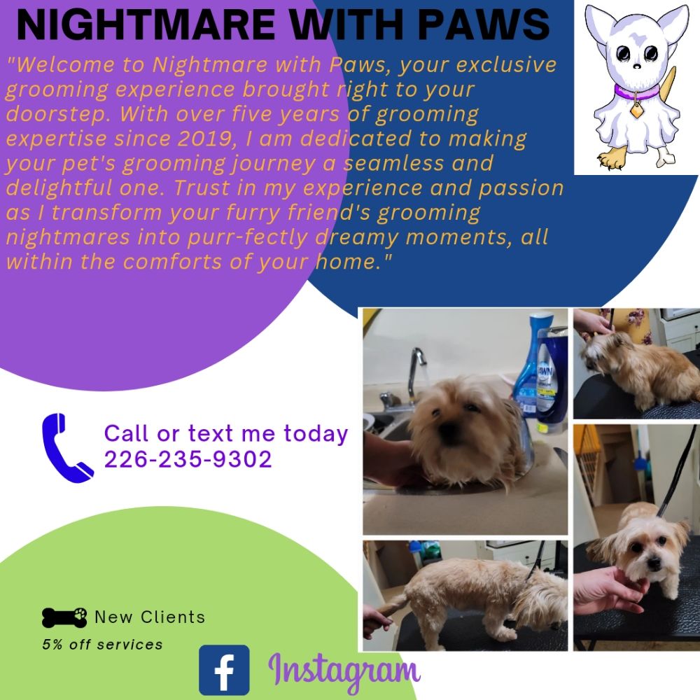 NIGHTMARE WITH PAWS Updated September 2024 Request an Appointment