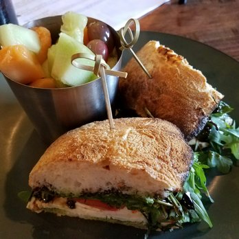 Social Pie - Calabrese sandwich with a side of fresh fruit (additional $2). - Pizza Near Me - Dallas, Texas Social Pie - Calabrese sandwich with a side of fresh fruit (additional $2). - Pizza Near Me - Dallas, Texas