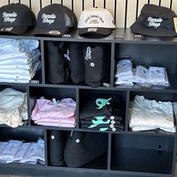 Ghost Sando Shop - Inside. Merchandise for sale.