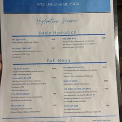 Front side hydration menu