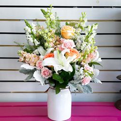Fleur De Lis - Https://fdlflowers.com/ceramic/peach-perfect.html