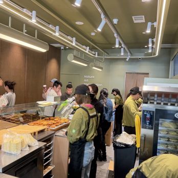 NaiSnow Tea and Bakery - Inside shop, busy but well organized for newly open and still in training camp - Bakeries Near Me - San Gabriel, California