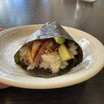 Tendon Tempura Carlos Junior - Yellowtail Handroll - Japanese Near Me - Pasadena, California Tendon Tempura Carlos Junior - Yellowtail Handroll - Japanese Near Me - Pasadena, California