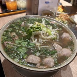 XL pho with beef balls and tenderloin XL pho with beef balls and tenderloin