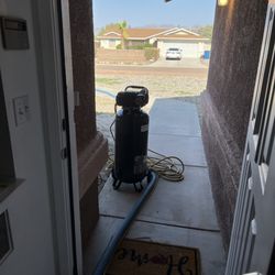 COIT Cleaning and Restoration - Compressor outside front door.