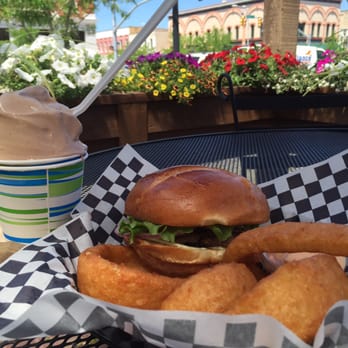 Center Street Grill - Chocolate "mini" malt, burger, and rings. Yum! - Burgers Near Me - Logan, Utah Center Street Grill - Chocolate "mini" malt, burger, and rings. Yum! - Burgers Near Me - Logan, Utah