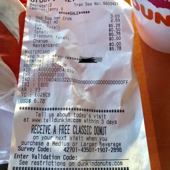 Dunkin' - Bill - Coffee & Tea Near Me - Philadelphia, Pennsylvania Dunkin' - Bill - Coffee & Tea Near Me - Philadelphia, Pennsylvania