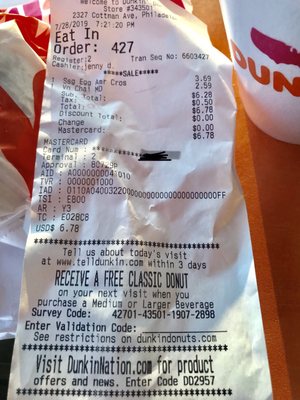 Menu photo 4 Dunkin' Philadelphia, PA Menu photo 4 Dunkin' Philadelphia, PA