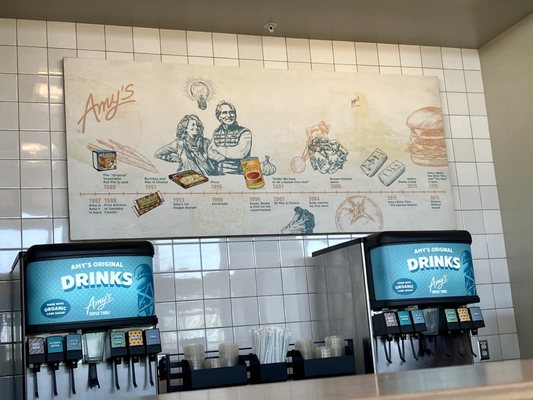 Photo of Amy’s Drive Thru - Rohnert Park, CA, US. Timeline of Amy's origins and Soda Fountain area