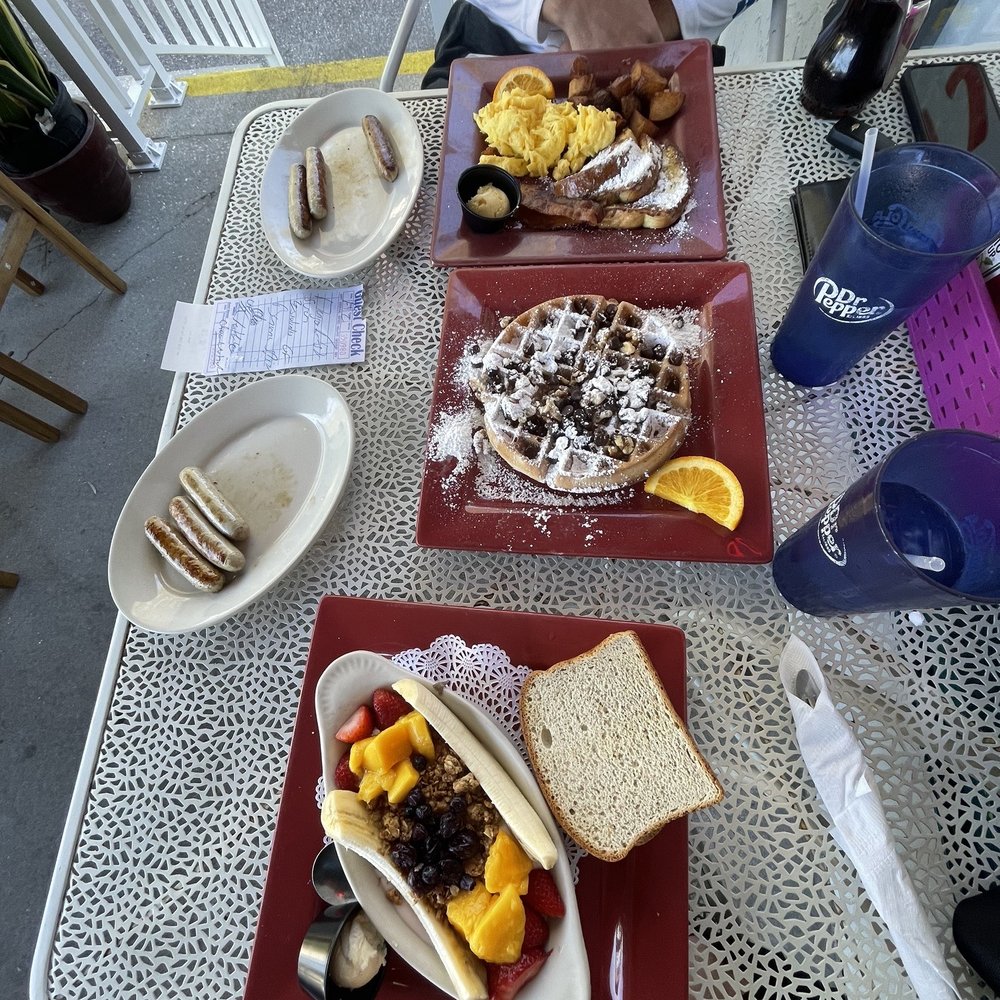 Toasted Mango Cafe - Breakfast Banana Split, waffle, breakfast special - Cafes Near Me - Sarasota, Florida Toasted Mango Cafe - Breakfast Banana Split, waffle, breakfast special - Cafes Near Me - Sarasota, Florida
