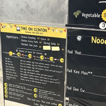 Thai on Clinton - Menu - Food Trucks Near Me - Brooklyn, New York