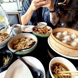 A1. Popcorn Chicken , C1. Xiao Long Bao, C10. Hot oil pork and vegetable wonton, D1. House special beef noodle soup A1. Popcorn Chicken , C1. Xiao Long Bao, C10. Hot oil pork and vegetable wonton, D1. House special beef noodle soup