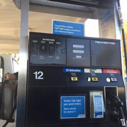 a gas pump at a gas station
