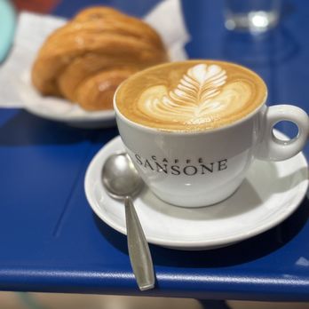 Caffé Sansone - Cappuccino and peach croissant. Best coffee in Italy and delicious pastry! - Bars Near Me - Naples, NA Caffé Sansone - Cappuccino and peach croissant. Best coffee in Italy and delicious pastry! - Bars Near Me - Naples, NA