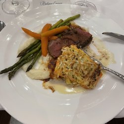 Country Club of Sapphire Valley - Beef tenderloin and potato crusted salmon