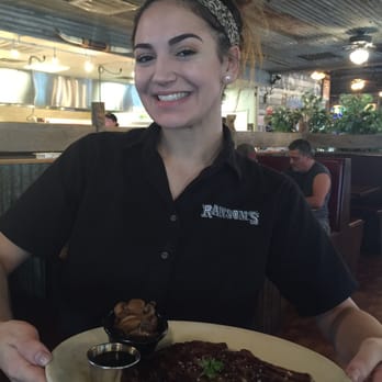 Ransom's Steakhouse - Okay Texas here she is, the greatest waitress in Texas! Ms Rhaven! - Steakhouses Near Me - Montgomery, Texas