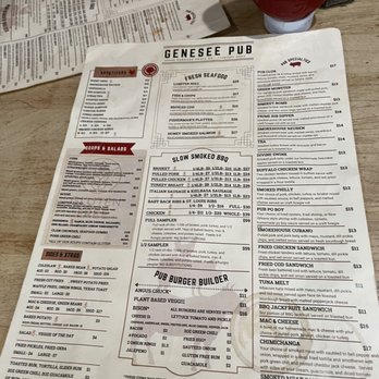 Genesee Pub and BBQ - Food menu - Barbeque Near Me - Golden, Colorado