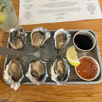 Parkside Cafe - Raw oysters with caviar were delicious! - American Near Me - Stinson Beach, California Parkside Cafe - Raw oysters with caviar were delicious! - American Near Me - Stinson Beach, California