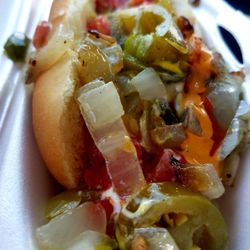 Nosy dog. Jalapeno business.