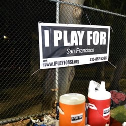 I PLAY FOR SF - Drinks provided by league- nice perk.