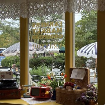 Little Falls Cafe - view of outside patio from inside - Cafes Near Me - Falls Church, Virginia Little Falls Cafe - view of outside patio from inside - Cafes Near Me - Falls Church, Virginia