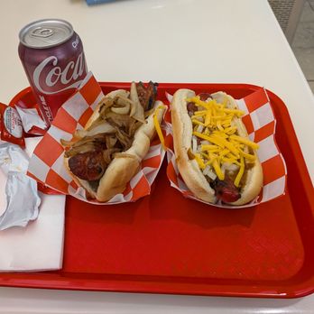 Chicago's Dog House - Cherry coke, alligator dog, chili cheese hotdog - Hot Dogs Near Me - Chicago, Illinois Chicago's Dog House - Cherry coke, alligator dog, chili cheese hotdog - Hot Dogs Near Me - Chicago, Illinois